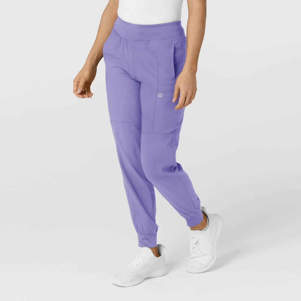 Wink Scrubs Women's Comfort Waist Cargo Jogger Scrub Pant Iris Purple | scrub-supply.com