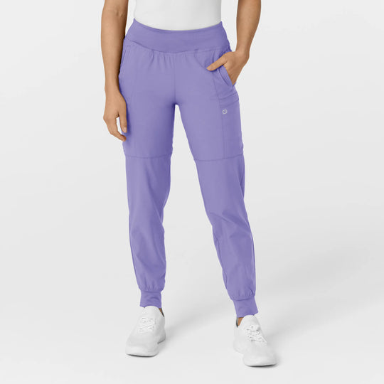 Wink Scrubs Women's Comfort Waist Cargo Jogger Scrub Pant Iris Purple | scrub-supply.com