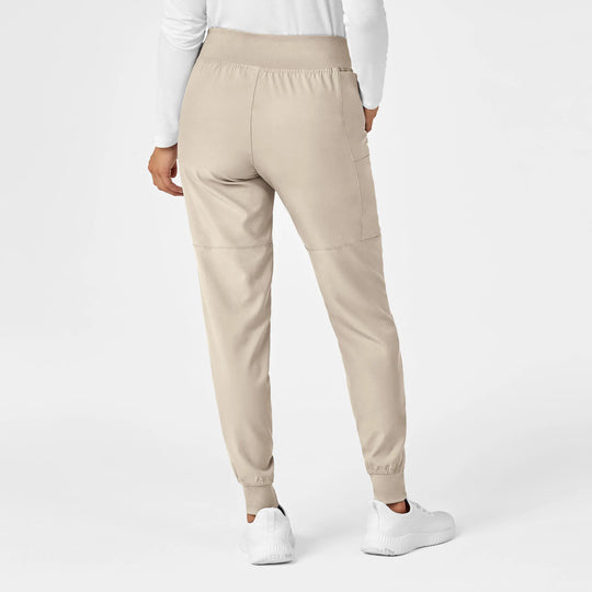Wink Scrubs Women's Comfort Waist Cargo Jogger Scrub Pant Khaki | scrub-supply.com