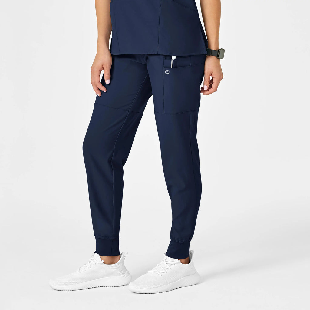 Wink Scrubs Women's Comfort Waist Cargo Jogger Scrub Pant Navy | scrub-supply.com