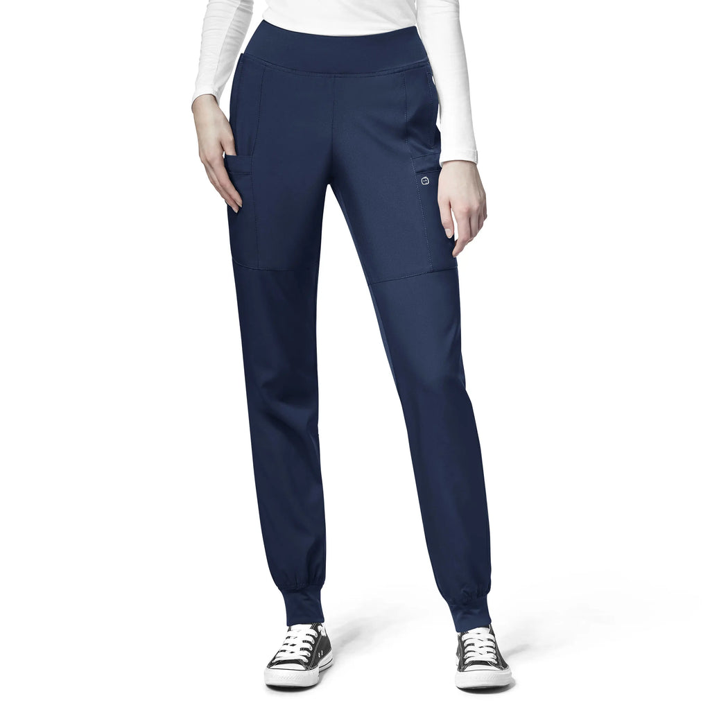 Wink Scrubs Women's Comfort Waist Cargo Jogger Scrub Pant Navy | scrub-supply.com