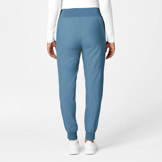 Wink Scrubs Women's Comfort Waist Cargo Jogger Scrub Pant Pacific Blue | scrub-supply.com