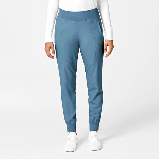Wink Scrubs Women's Comfort Waist Cargo Jogger Scrub Pant Pacific Blue | scrub-supply.com