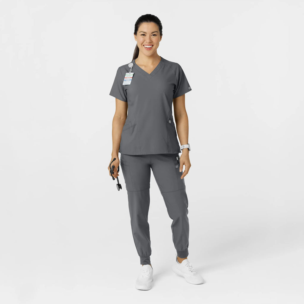 Wink Scrubs Women's Comfort Waist Cargo Jogger Scrub Pant Pewter | scrub-supply.com