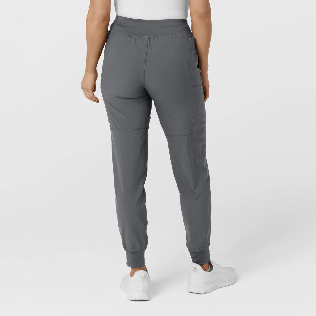 Wink Scrubs Women's Comfort Waist Cargo Jogger Scrub Pant Pewter | scrub-supply.com