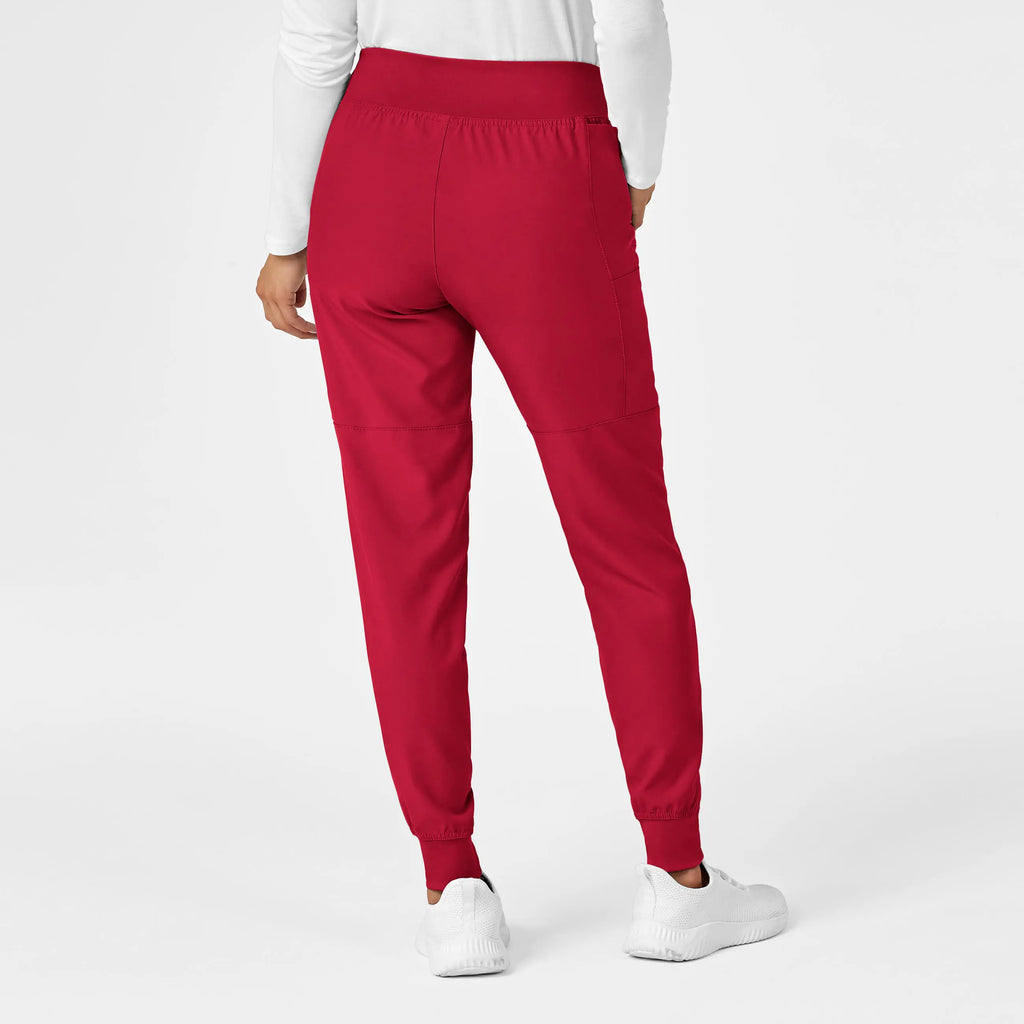 Wink Scrubs Women's Comfort Waist Cargo Jogger Scrub Pant Red | scrub-supply.com