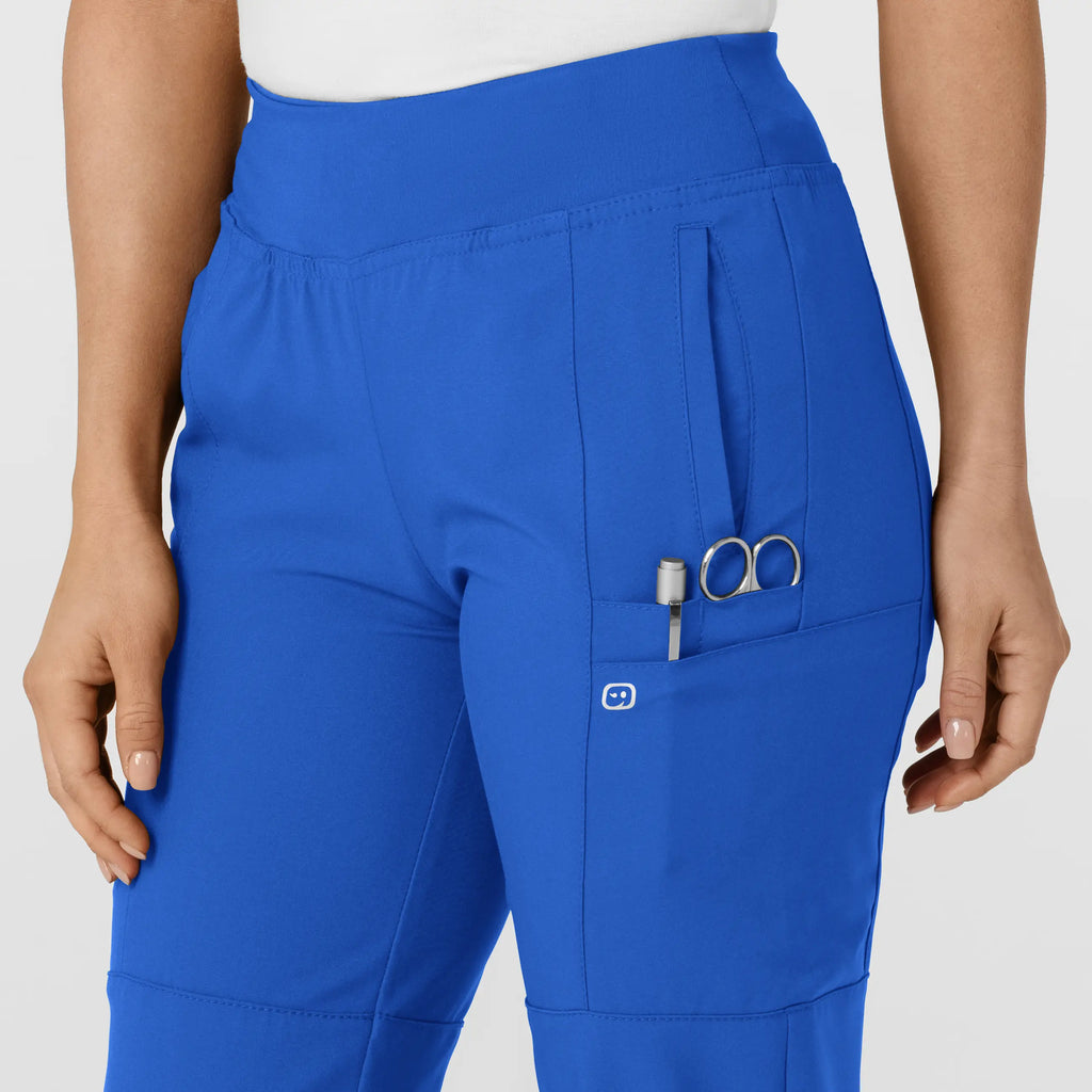 Wink Scrubs Women's Comfort Waist Cargo Jogger Scrub Pant Royal Blue | scrub-supply.com