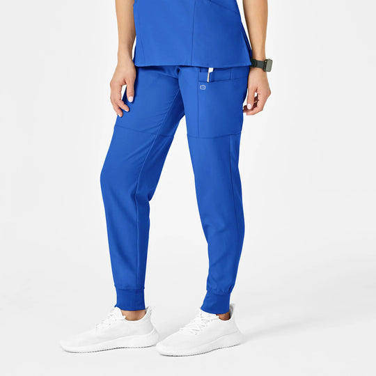 Wink Scrubs Women's Comfort Waist Cargo Jogger Scrub Pant Royal Blue | scrub-supply.com