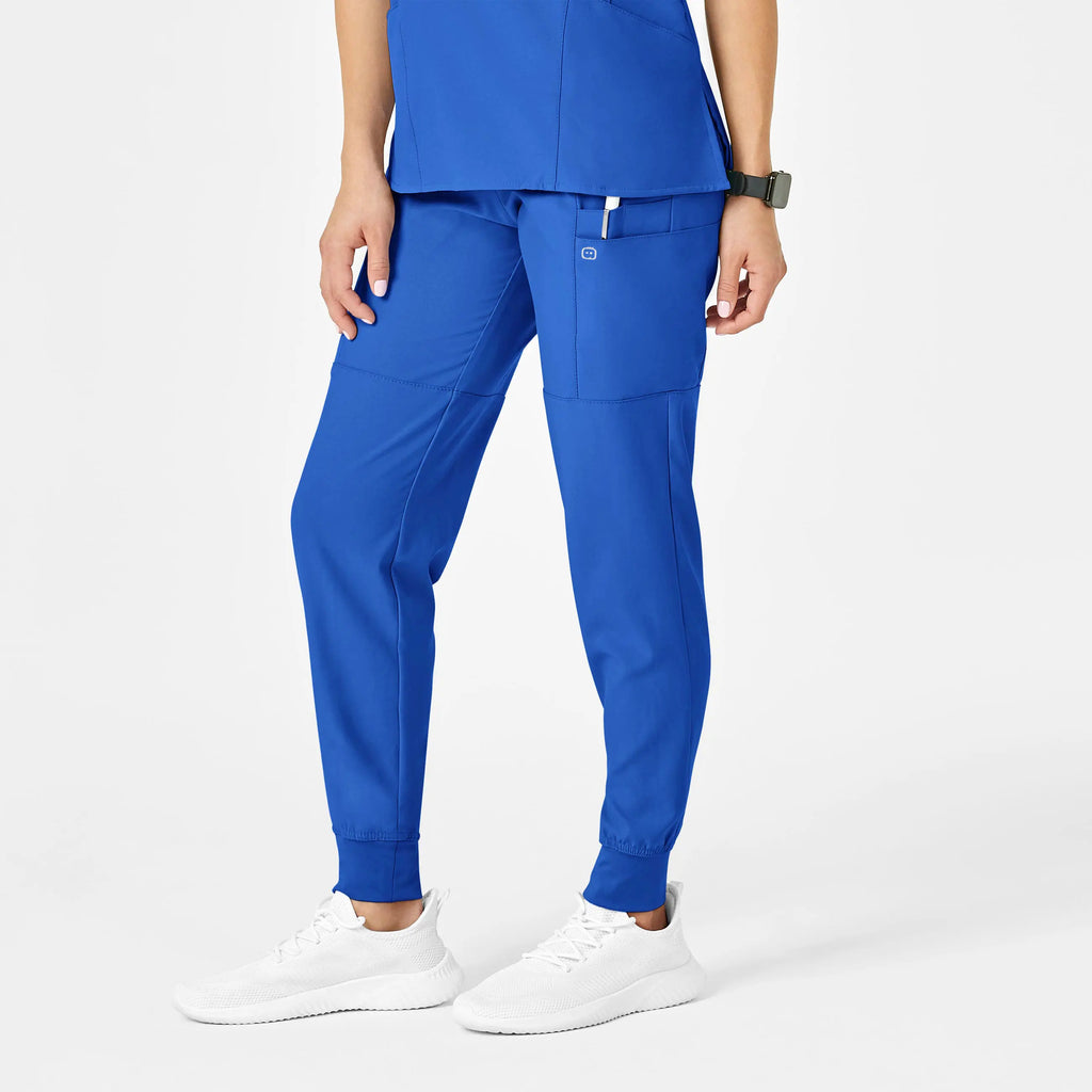 Wink Scrubs Women's Comfort Waist Cargo Jogger Scrub Pant Royal Blue | scrub-supply.com