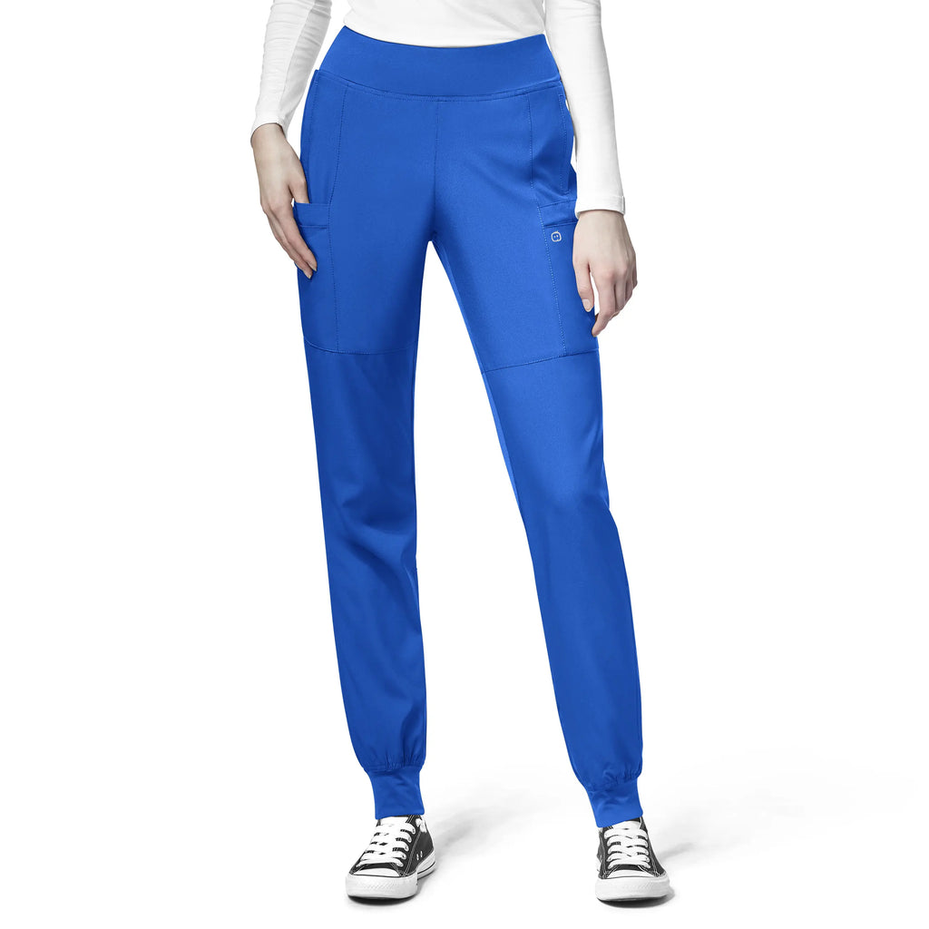 Wink Scrubs Women's Comfort Waist Cargo Jogger Scrub Pant Royal Blue | scrub-supply.com