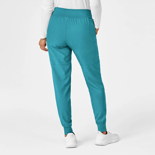 Wink Scrubs Women's Comfort Waist Cargo Jogger Scrub Pant Teal | scrub-supply.com