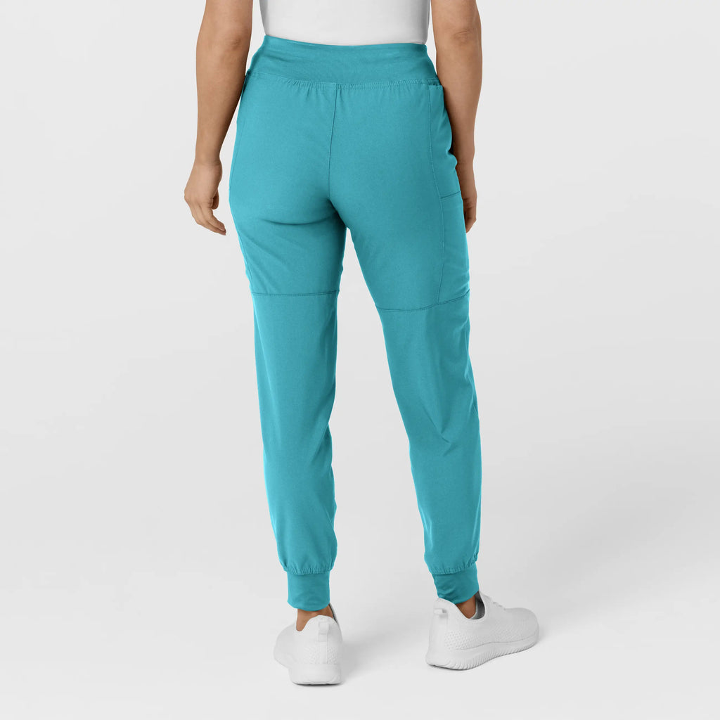 Wink Scrubs Women's Comfort Waist Cargo Jogger Scrub Pant Teal | scrub-supply.com