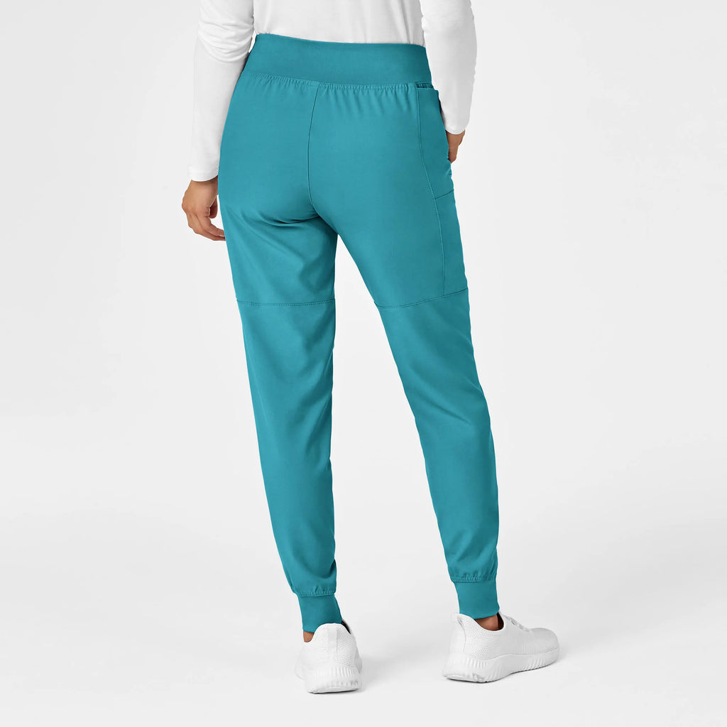 Wink Scrubs Women's Comfort Waist Cargo Jogger Scrub Pant Teal | scrub-supply.com