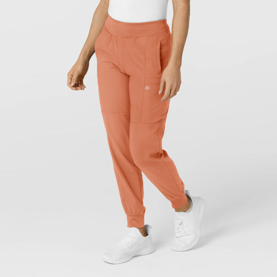 Wink Scrubs Women's Comfort Waist Cargo Jogger Scrub Pant Terracotta | scrub-supply.com
