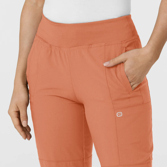 Wink Scrubs Women's Comfort Waist Cargo Jogger Scrub Pant Terracotta | scrub-supply.com