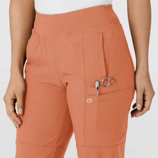 Wink Scrubs Women's Comfort Waist Cargo Jogger Scrub Pant Terracotta | scrub-supply.com