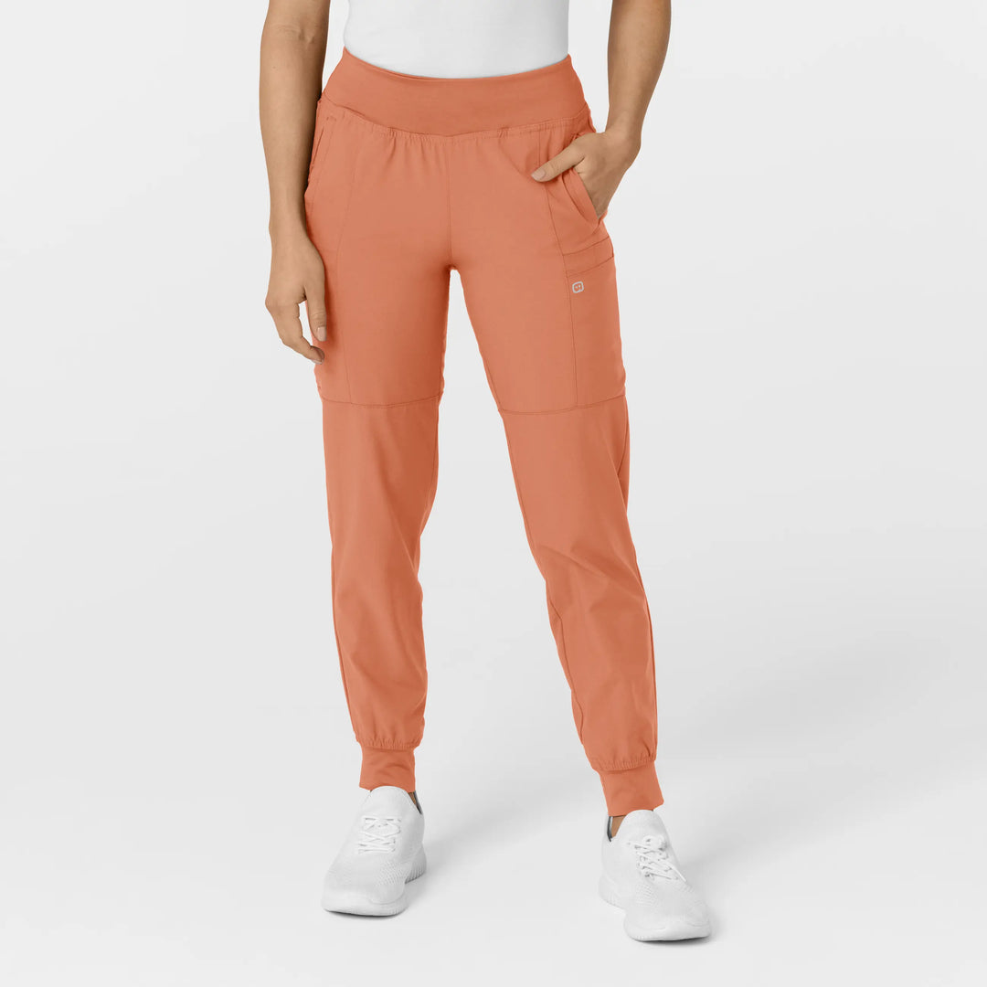 Wink Scrubs Women's Comfort Waist Cargo Jogger Scrub Pant Terracotta | scrub-supply.com