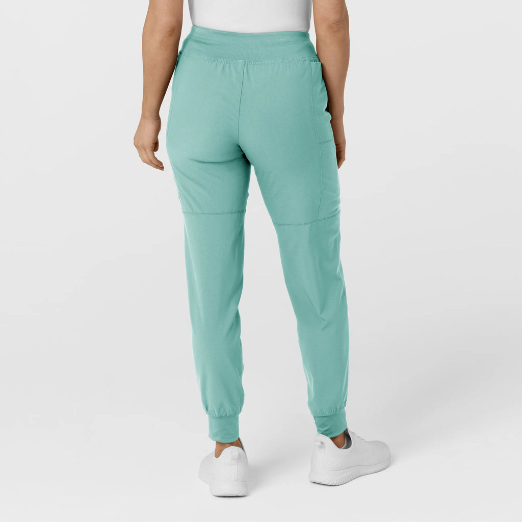 Wink Scrubs Women's Comfort Waist Cargo Jogger Scrub Pant Turquoise | scrub-supply.com