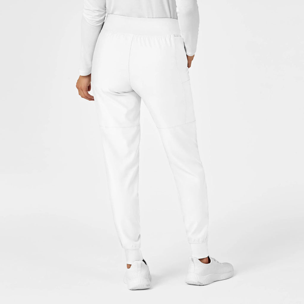 Wink Scrubs Women's Comfort Waist Cargo Jogger Scrub Pant White | scrub-supply.com