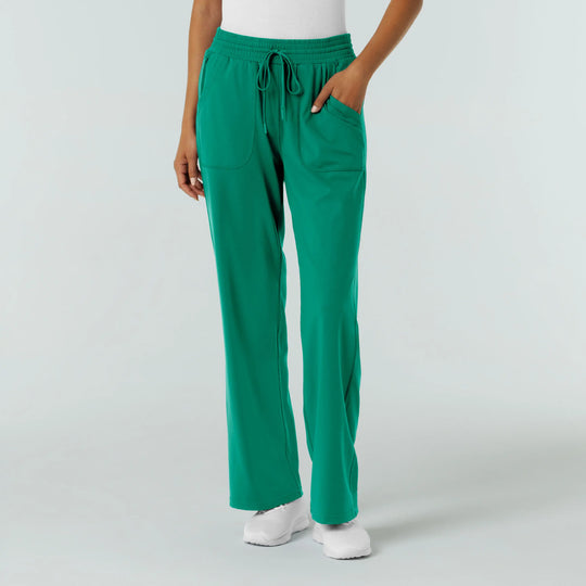 Wink Scrubs Women's RENEW Wide Leg Scrub Pant Bahama Breeze | scrub-supply.com