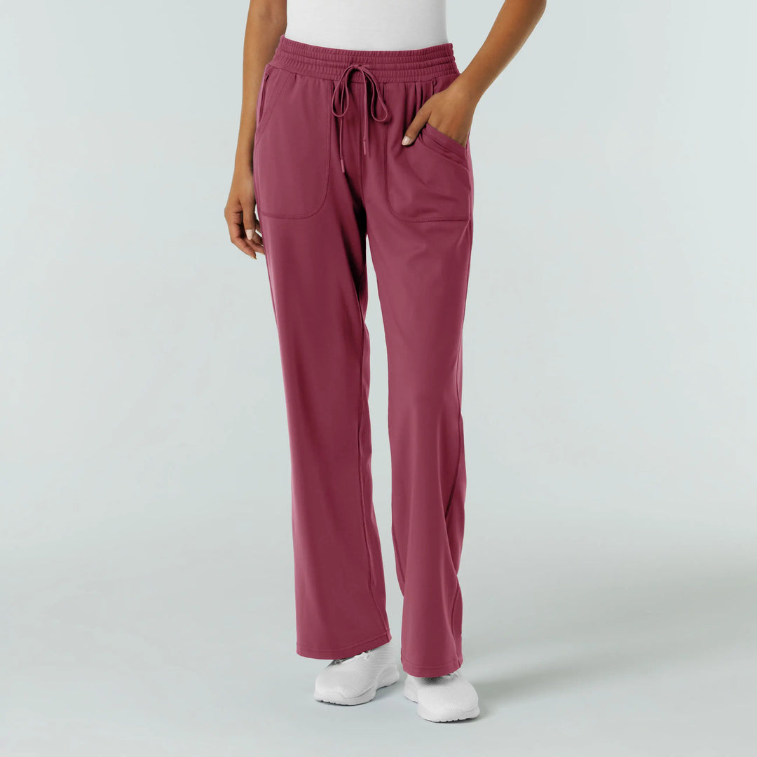 Wink Scrubs Women's RENEW Wide Leg Scrub Pant Carnation | scrub-supply.com