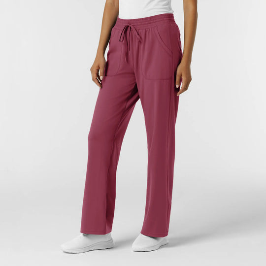 Wink Scrubs Women's RENEW Wide Leg Scrub Pant Carnation | scrub-supply.com