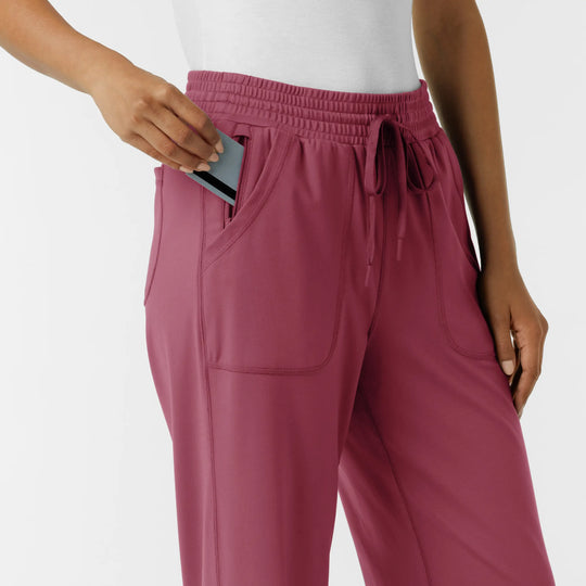 Wink Scrubs Women's RENEW Wide Leg Scrub Pant Carnation | scrub-supply.com