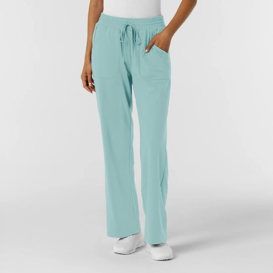 Wink Scrubs Women's RENEW Wide Leg Scrub Pant Coastal Blue | scrub-supply.com