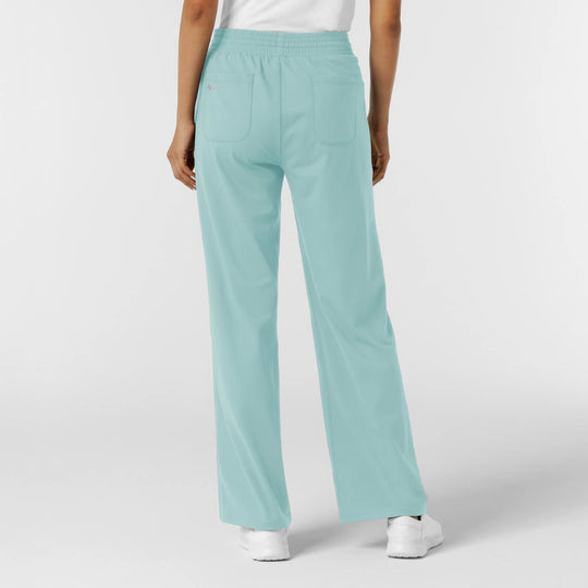 Wink Scrubs Women's RENEW Wide Leg Scrub Pant Coastal Blue | scrub-supply.com