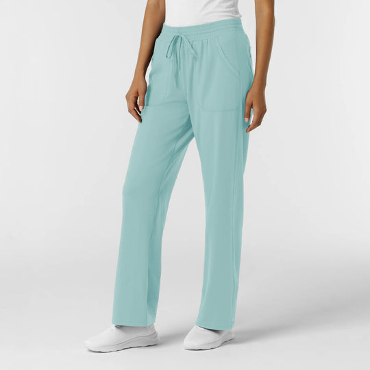 Wink Scrubs Women's RENEW Wide Leg Scrub Pant Coastal Blue | scrub-supply.com