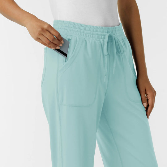 Wink Scrubs Women's RENEW Wide Leg Scrub Pant Coastal Blue | scrub-supply.com