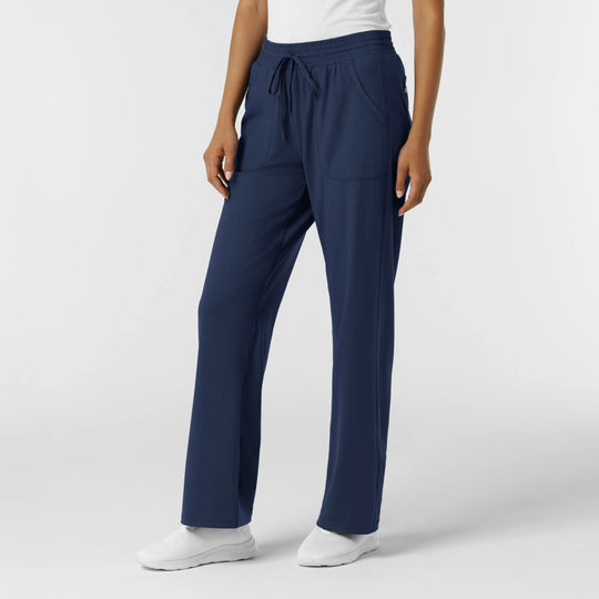 Wink Scrubs Women's RENEW Wide Leg Scrub Pant Navy | scrub-supply.com
