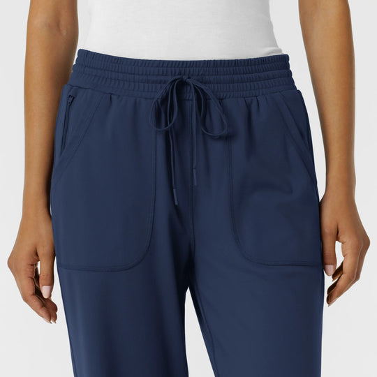 Wink Scrubs Women's RENEW Wide Leg Scrub Pant Navy | scrub-supply.com