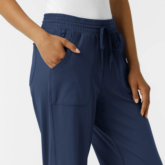 Wink Scrubs Women's RENEW Wide Leg Scrub Pant Navy | scrub-supply.com