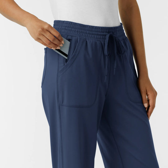Wink Scrubs Women's RENEW Wide Leg Scrub Pant Navy | scrub-supply.com