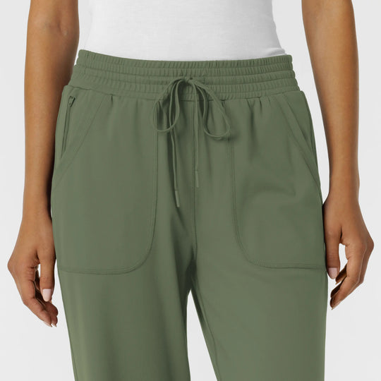 Wink Scrubs Women's RENEW Wide Leg Scrub Pant Olive | scrub-supply.com