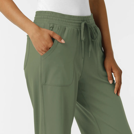 Wink Scrubs Women's RENEW Wide Leg Scrub Pant Olive | scrub-supply.com