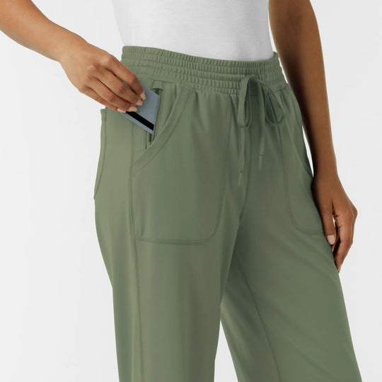 Wink Scrubs Women's RENEW Wide Leg Scrub Pant Olive | scrub-supply.com
