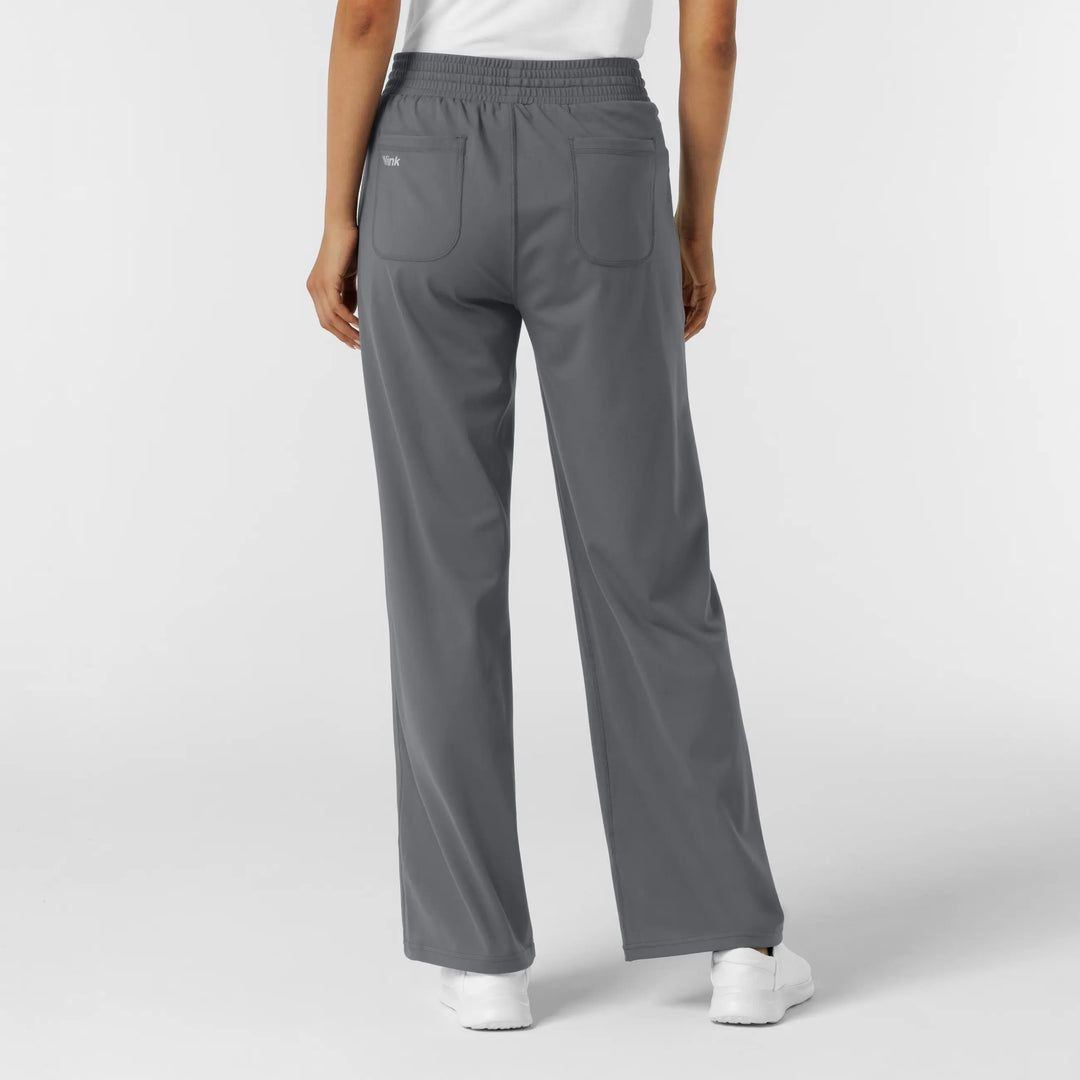 Wink Scrubs Women's RENEW Wide Leg Scrub Pant Pewter | scrub-supply.com