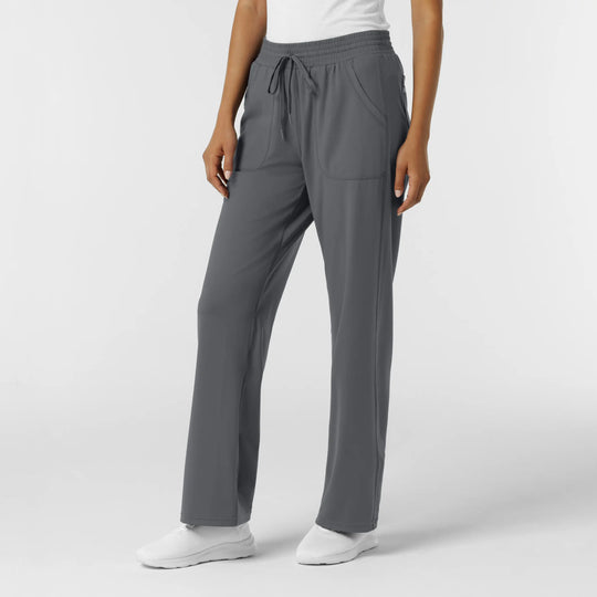 Wink Scrubs Women's RENEW Wide Leg Scrub Pant Pewter | scrub-supply.com