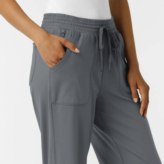 Wink Scrubs Women's RENEW Wide Leg Scrub Pant Pewter | scrub-supply.com