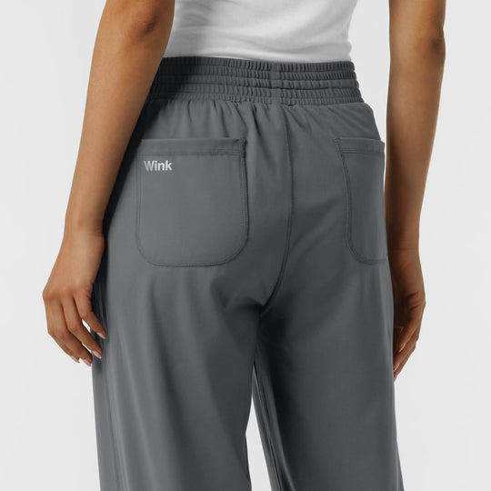 Wink Scrubs Women's RENEW Wide Leg Scrub Pant Pewter | scrub-supply.com