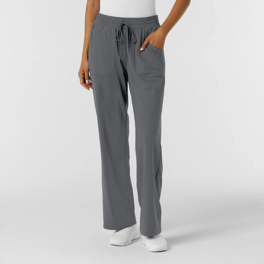 Wink Scrubs Women's RENEW Wide Leg Scrub Pant Pewter | scrub-supply.com