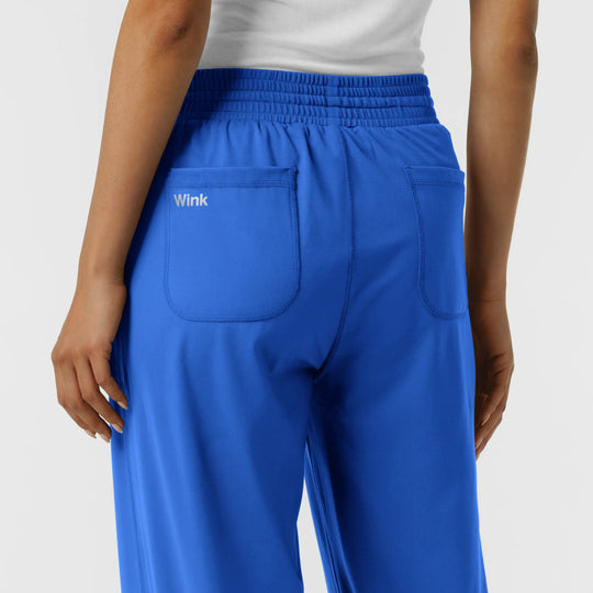 Wink Scrubs Women's RENEW Wide Leg Scrub Pant Royal Blue | scrub-supply.com