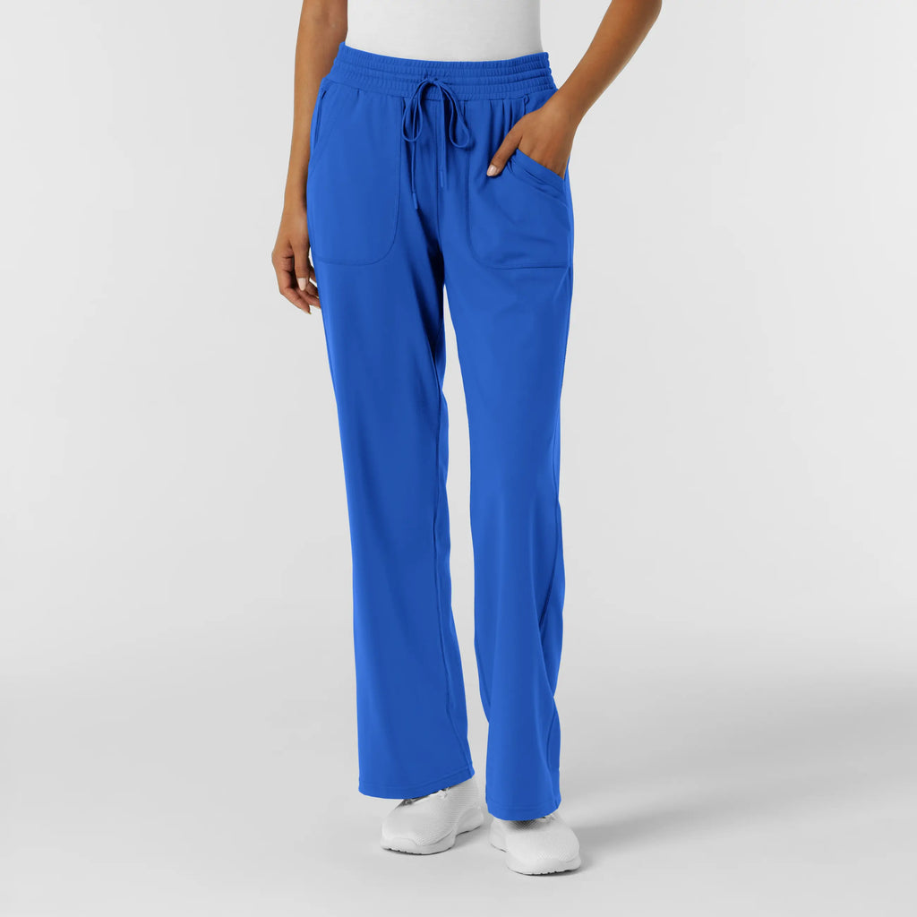 Wink Scrubs Women's RENEW Wide Leg Scrub Pant Royal Blue | scrub-supply.com