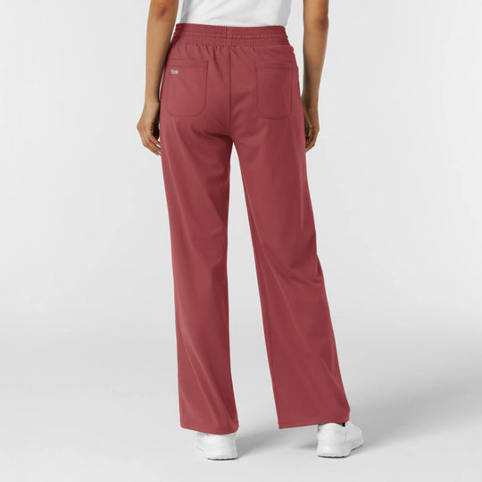 Wink Scrubs Women's RENEW Wide Leg Scrub Pant Ruby | scrub-supply.com