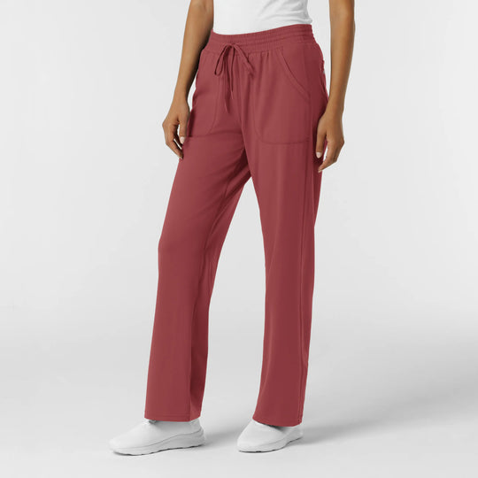 Wink Scrubs Women's RENEW Wide Leg Scrub Pant Ruby | scrub-supply.com