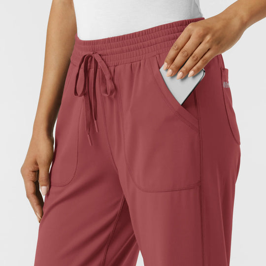 Wink Scrubs Women's RENEW Wide Leg Scrub Pant Ruby | scrub-supply.com
