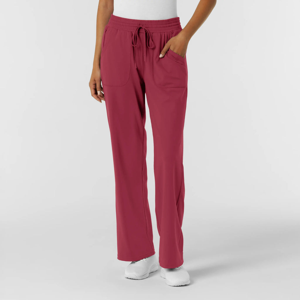 Wink Scrubs Women's RENEW Wide Leg Scrub Pant Ruby | scrub-supply.com