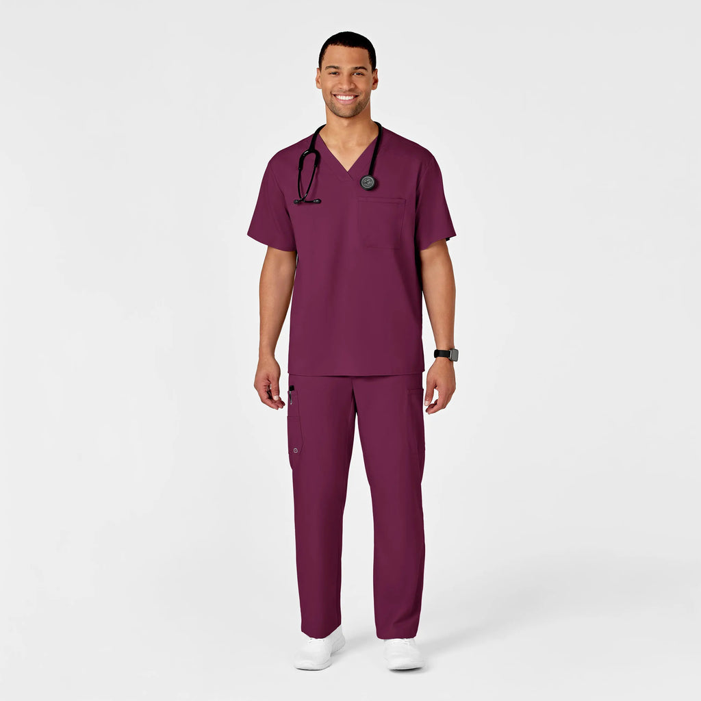 Wink Scrubs Men's PRO Cargo Scrub Pant Wine | scrub-supply.com